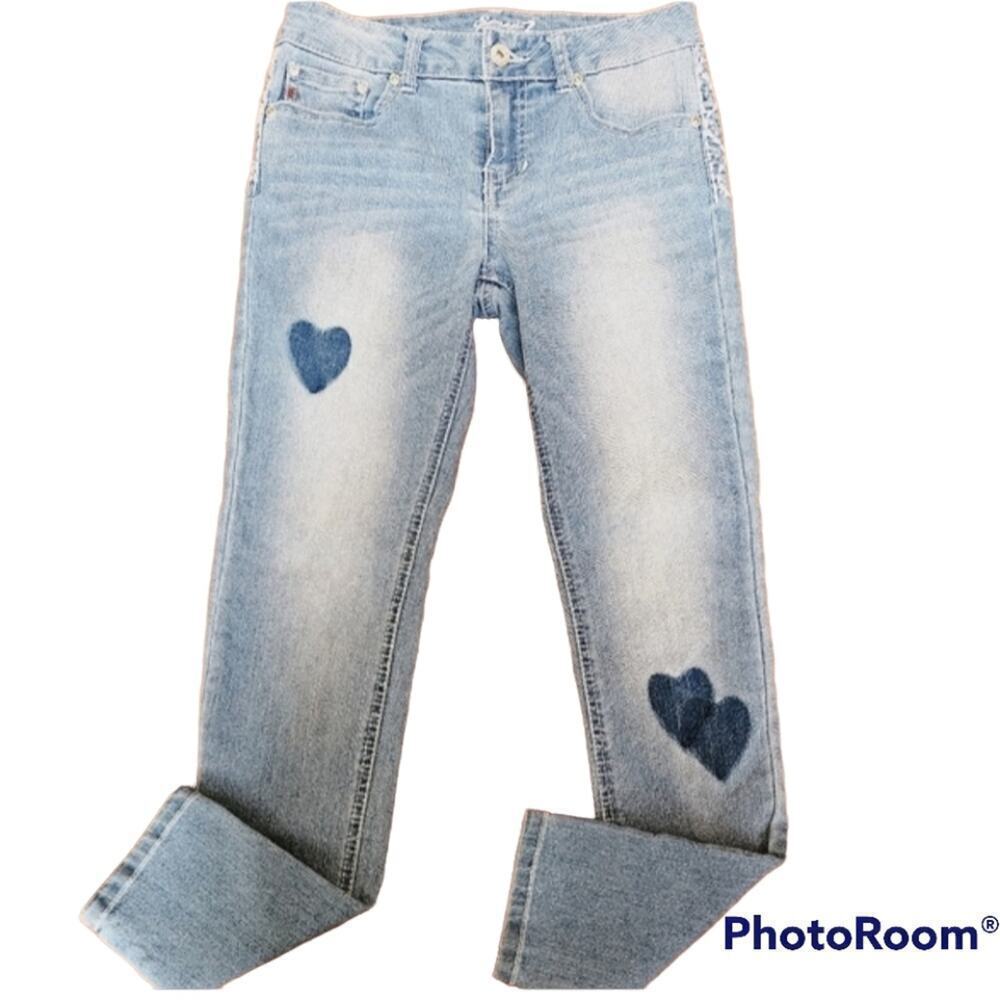 SEVEN7 GIRL EMBROIDERED /DAZZLE JEANS SIZE 10P